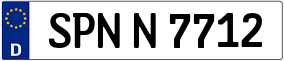 Trailer License Plate
